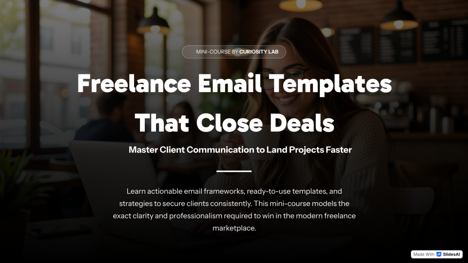 Freelance Email Templates That Close Deals – Mini-Course