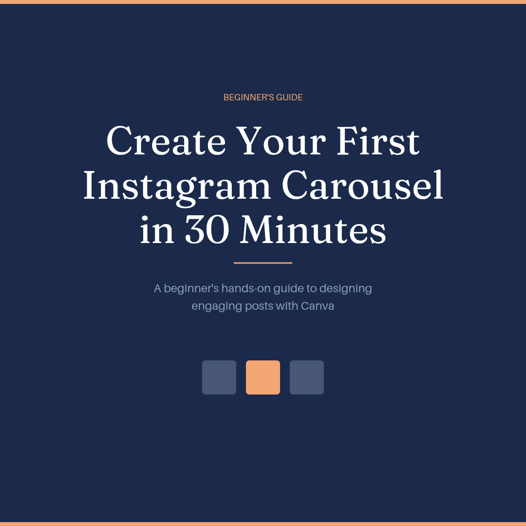 Instagram Carousel Templates – Fully Editable in Canva + Beginner’s Guide PDF