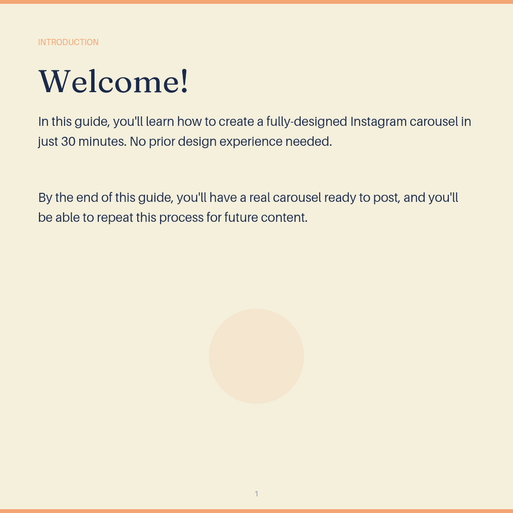 Instagram Carousel Templates – Fully Editable in Canva + Beginner’s Guide PDF
