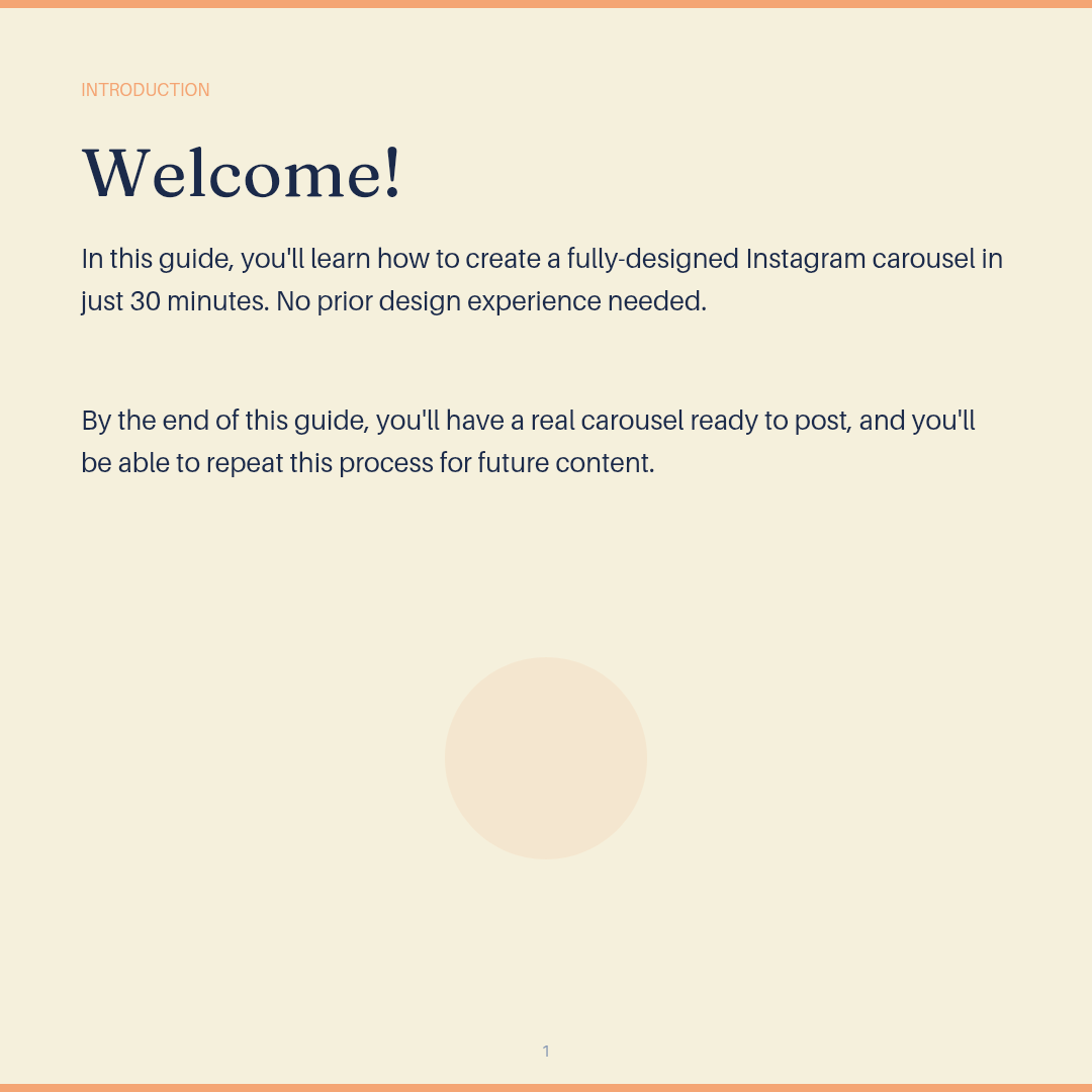 Instagram Carousel Templates – Fully Editable in Canva + Beginner’s Guide PDF